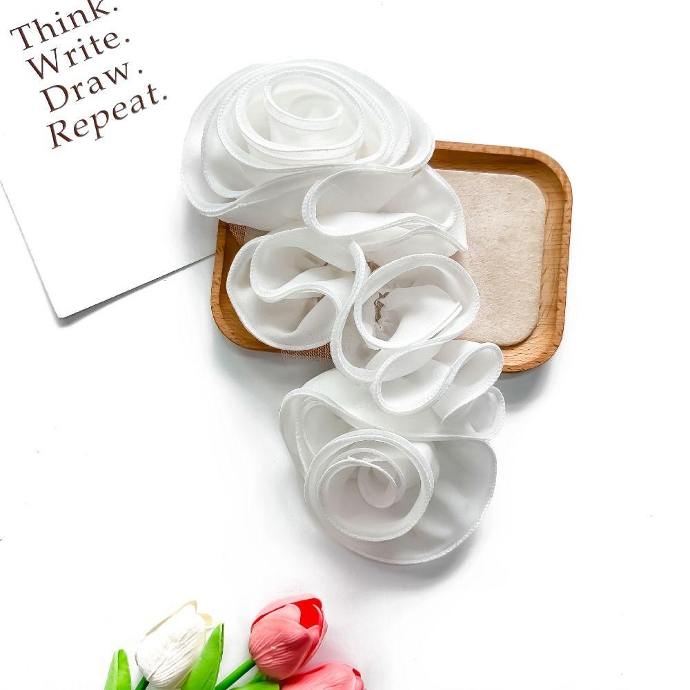 

Нагрудный цветок, большой цветок, нашивка, 3D одежда, аппликация, вечернее платье, нашивка для одежды, шитье