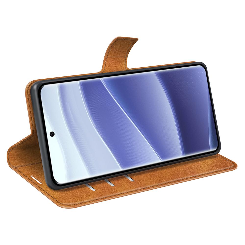 For Xiaomi Redmi Note 14 Pro 5G/Poco X7 5G Stand Case Anti-Scratch Calf Texture Leather Phone Cover