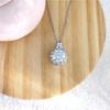 925 Sterling Silver Sunflower Princess Necklace - Luxury Design for Women