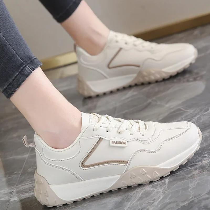 Women's soft-soled sneakers large size outside wear non-slip casual old dad tide shoes spring and autumn small white shoes
