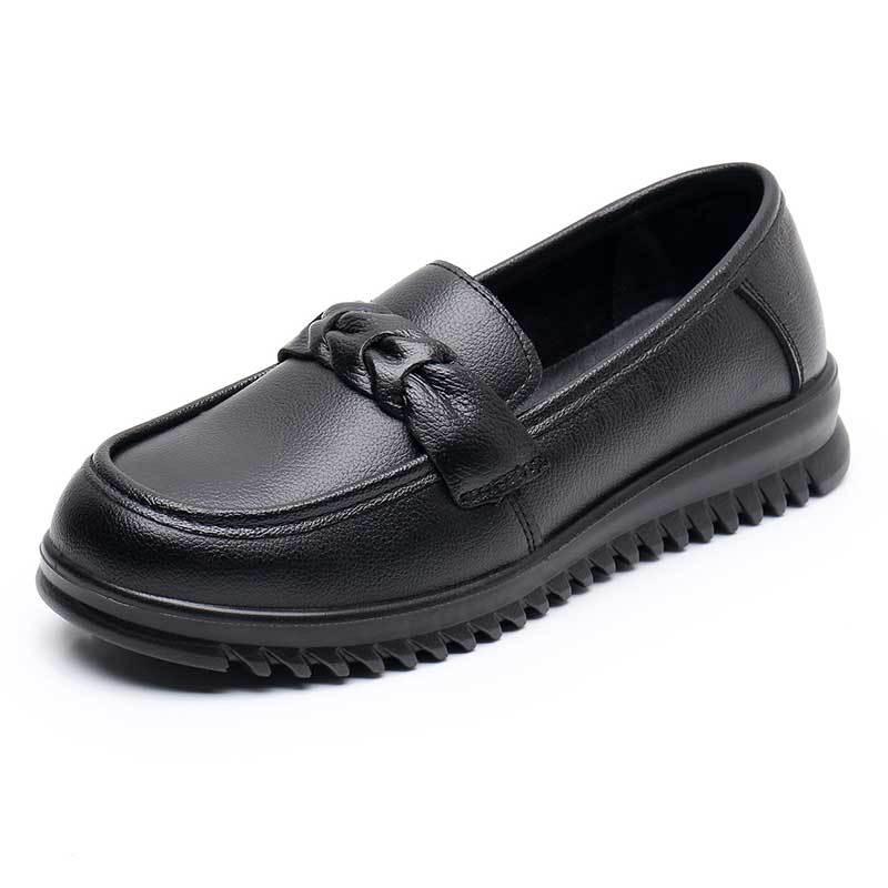 

Легкая обувь из натуральной кожи для женщин среднего и пожилого возраста с мягкой подошвой 38 чёрный