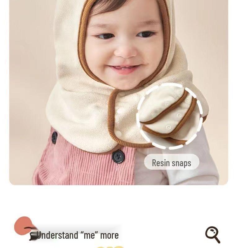 Autumn & Winter Infant Hooded Scarf Hat - Cute & Warm for Toddlers