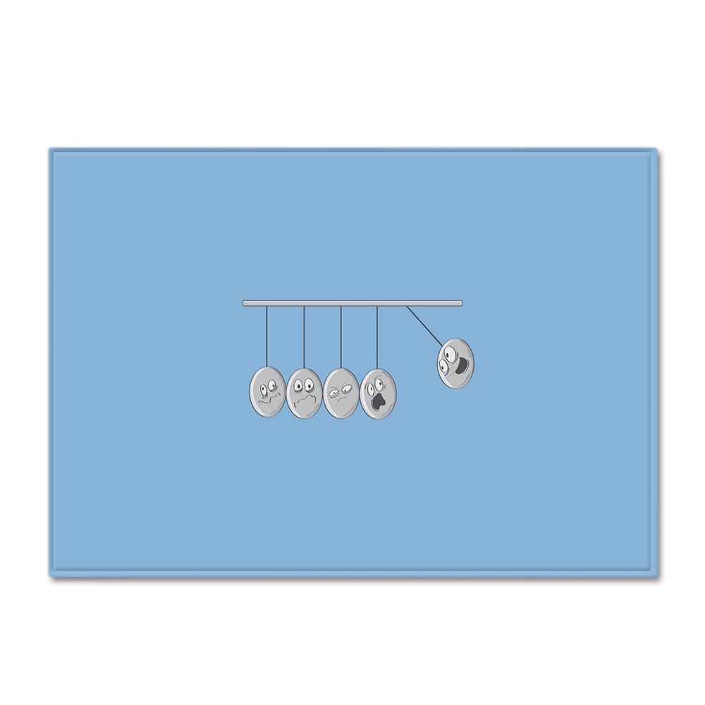 Ethnic Style Carpet Feather Style Bedroom Floor Mat