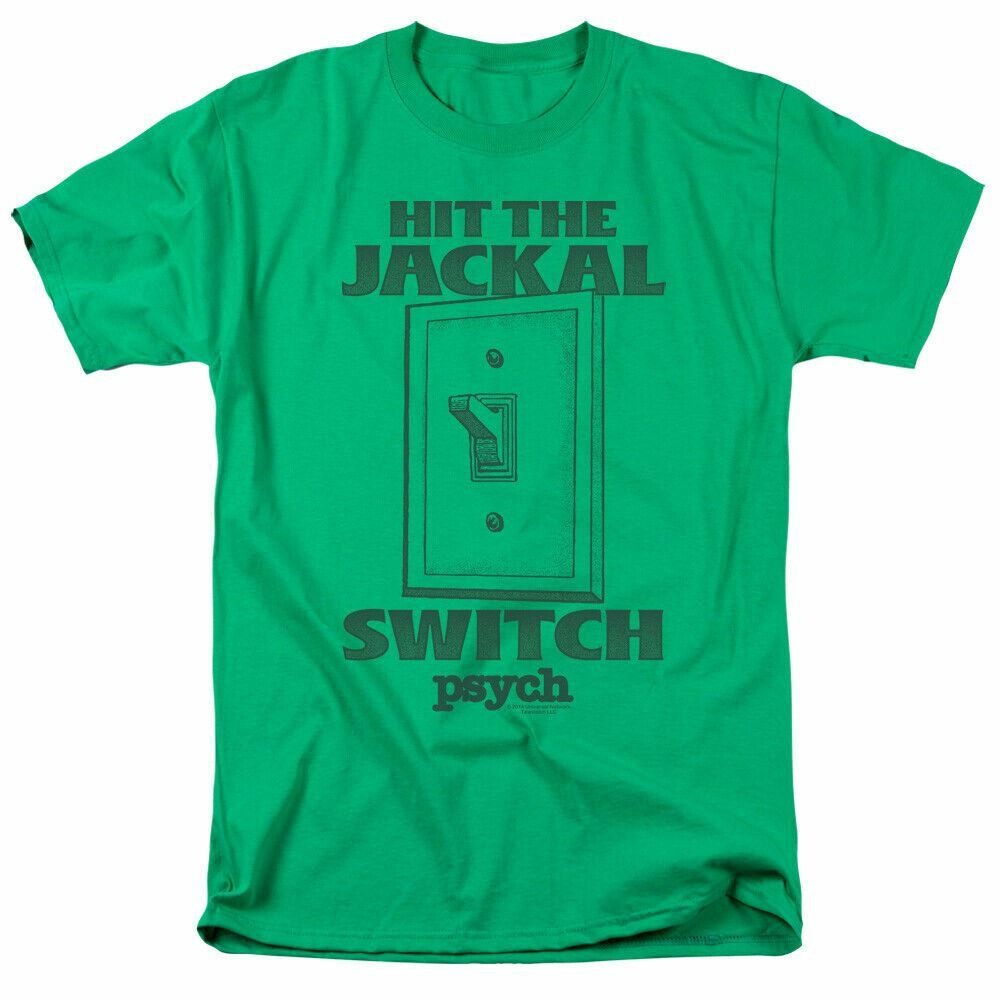 26 Psych Jackal Switch T Shirt Mens Licensed Classic TV Show Tee Kelly Green Unisex T-Shirt M