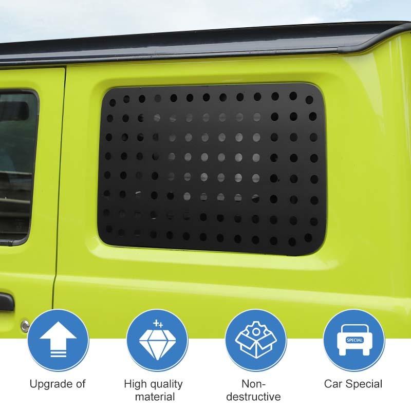 Car Rear Trunk Side Window Glass Decoration Cover Trim Stickers For Suzuki Jimny 2019 Up PVC Car Accessories
