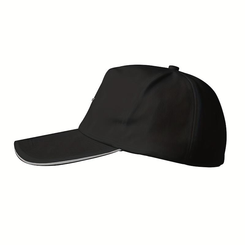 1 Herren Weißes Kreuz Logo Baseballkappe Stilvoller Outdoor Sonnenhut zum Wandern Reisen und für Freizeitkleidung Lässige Kopfbedeckung