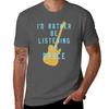 Id Rather Be Listening To Bruce Tshirt No Iron Casual Short Sleeve Top