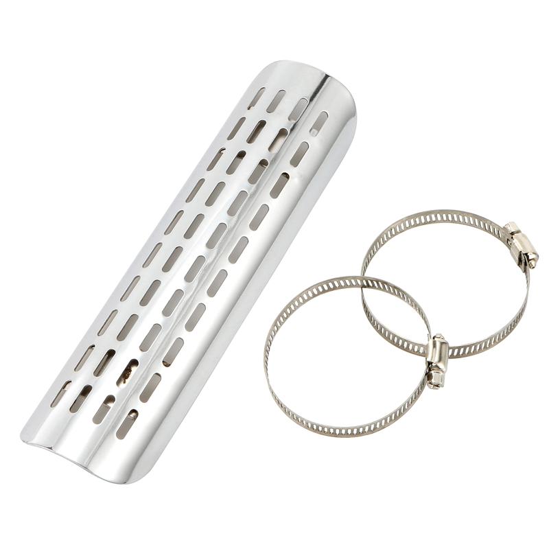 Universal for Harley Custom Chopper Cruiser Road King Softail Motorsykkel Eksosrør Modifikasjon Varmeskjold Anti-skallingsdeksel