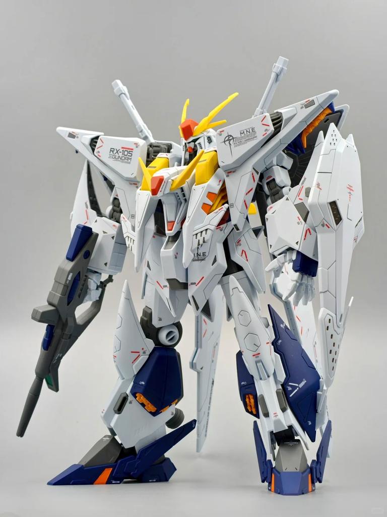 Jujiang Hg Rx-105 Xi 1/144 Scale Mecha Assembly Model Kit Action Figure Robot Toy For Hobbyists Plastic Model Collection Gifts
