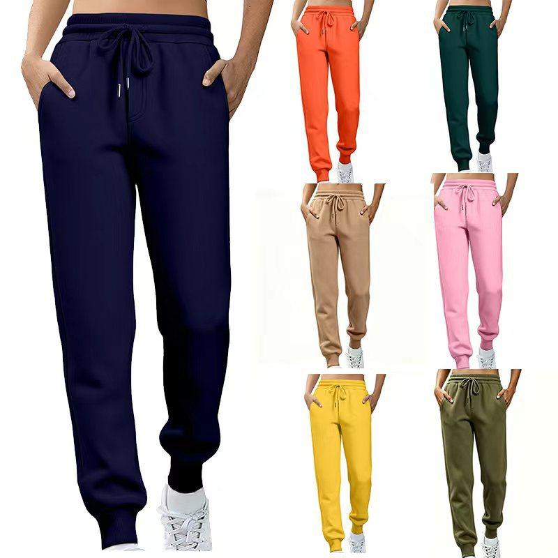 Women's Mid Rise Drawstring Joggers Slim Fit Sweatpants Casual Sports Pants