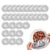 30pcs/set Elastic Food Covers Insulated Aluminum Foil Stretch Food Storage Stretch Lid Cover for Home Kitchen Meal Prep Baking