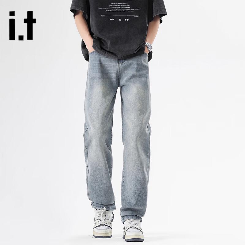 

Мужские джинсы из денима прямого кроя в стиле ретро от izzue 3XL