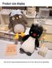 Frizzy Penguin Plush: Ugly-Cute Owl Eye Mask and Exploding Head Ronnie Calming Doll for Sweet Sleep Prank