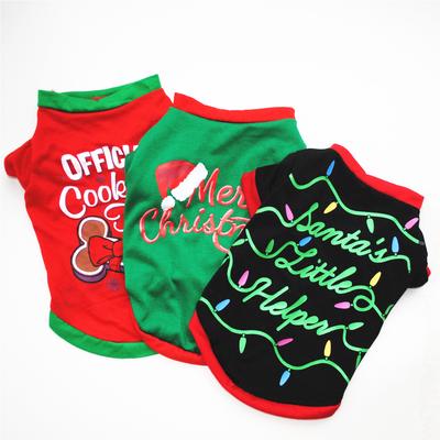 Dog Clothing Christmas Costume T-shirt Sweatshirt Vest