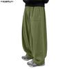Herren Elastischer Bund Einfarbige Textur Lässige Lockere Baggy Lange Hosen