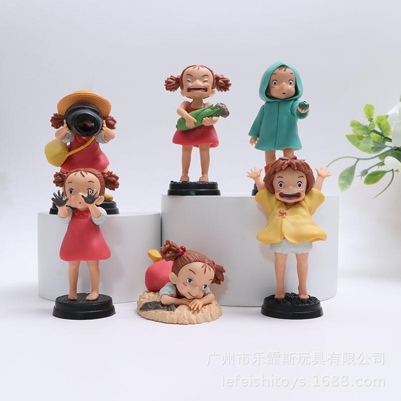 Entzückendes Ponyo und Sosuke Niedliches Figurenset Sammlerstück PVC Schreibtischdeko Geschenk für Frauen