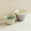 High-Value Solid-Color Ceramic Rice Bowl, Porridge Bowl, Household Tableware, Practical Lace-Shaped Breakfast, Yogurt Bowl, Fruit Bowl