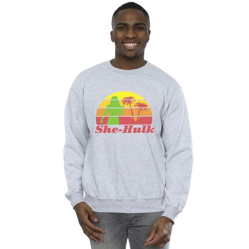 Marvel Mens She-Hulk: Attorney At Law Sunset Flex Sweatshirt