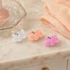 24Pcs Luminous Ornament, Mini Crocodile Shape Soft Jelly Texture Resin Figure, DIY Accessories Night Glow Toy, Random Color