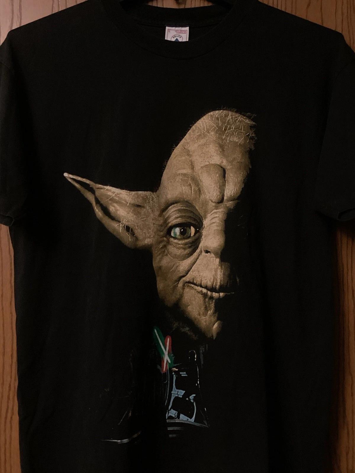 

Star Wars - “Return Of The Jedi” - ‘Yoda’ - 1995/Black/Single Stitch/2 Sided/L S