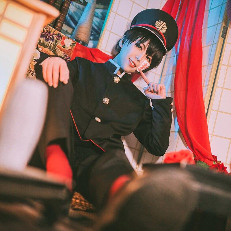 Seturi complete de 8 bucăți costum Cosplay Anime Hanako-kun/Jibaku Shounen Hanako-kun Uniforme Cosplay pentru bărbați