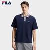 FILA Men's Loose Fit Knit Short Sleeve Polo Shirt