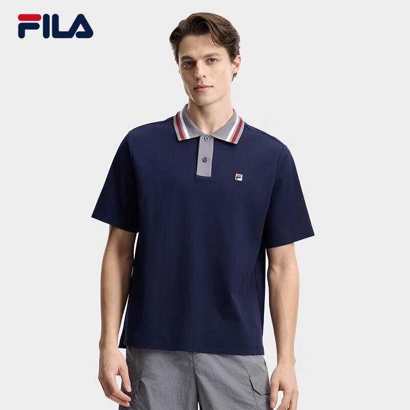 FILA Men's Jackson Yee Relaxed Fit Knitted Polo Shirt
