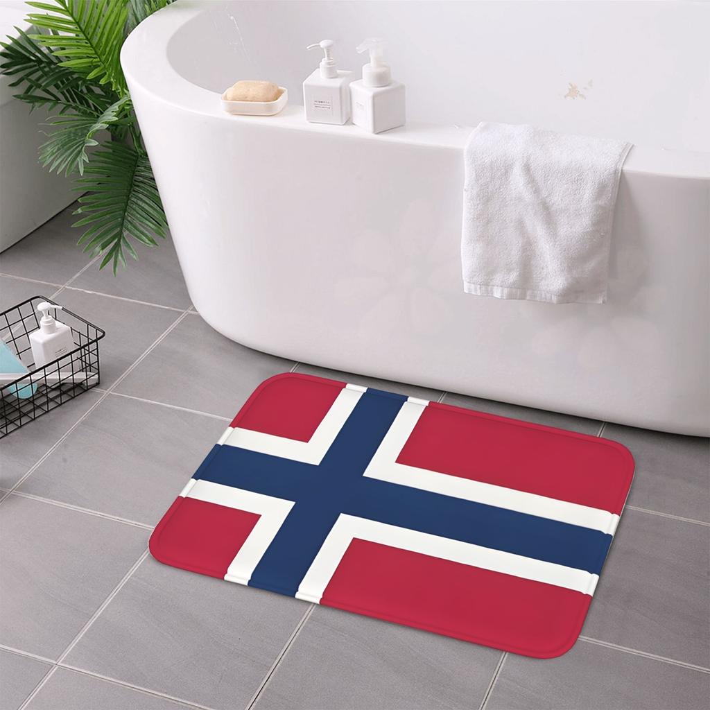 1PC Scandinavian Patriotism Kitchen Rug Non-Slip Door Mat Pop design Bathroom Rug Bath Mat Carpet for Home Sink Laundry Decor