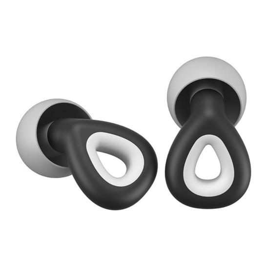 1 Set Swimming Ear Plugs Noise Reduction Waterproof High Elasticity Hearing Protection Ergonomic Fit Noise-Cancelling Earplugs Water Sports