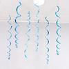 Festival & Birthday Swirl Ceiling Decorations: Hanging PVC Ornament for Windows, Corridors, and More.
