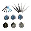 Dart Set Professional Knurled Fluted Design Dart Body Steel Tip Dart Set for Party Game Home