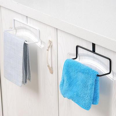 Towel Rack Hanging Holder Organizer Bathroom Kitchen Cabinet Cupboard Hanger Towel Sponge Holder