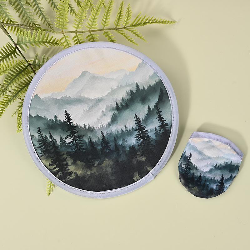 

Round Foldable Hand Fans Handheld Folding Fan Portable Pocket Cooling Fans For Summer Events Outdoor Travel Supplies Gift A1