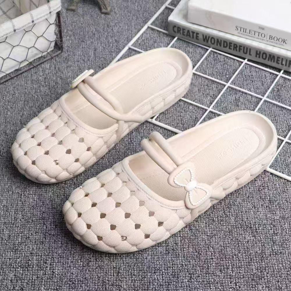 Women's Summer Soft Sole Breathable Non-slip Flat Slippers for Indoor/Outdoor Wear