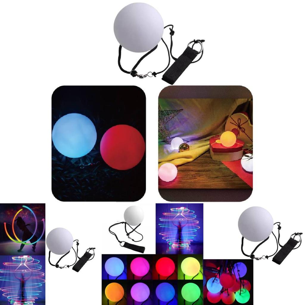 Colorful Led Glow Whirl Ball Ideal For Fitness Fun Interactive Toy For All Ages