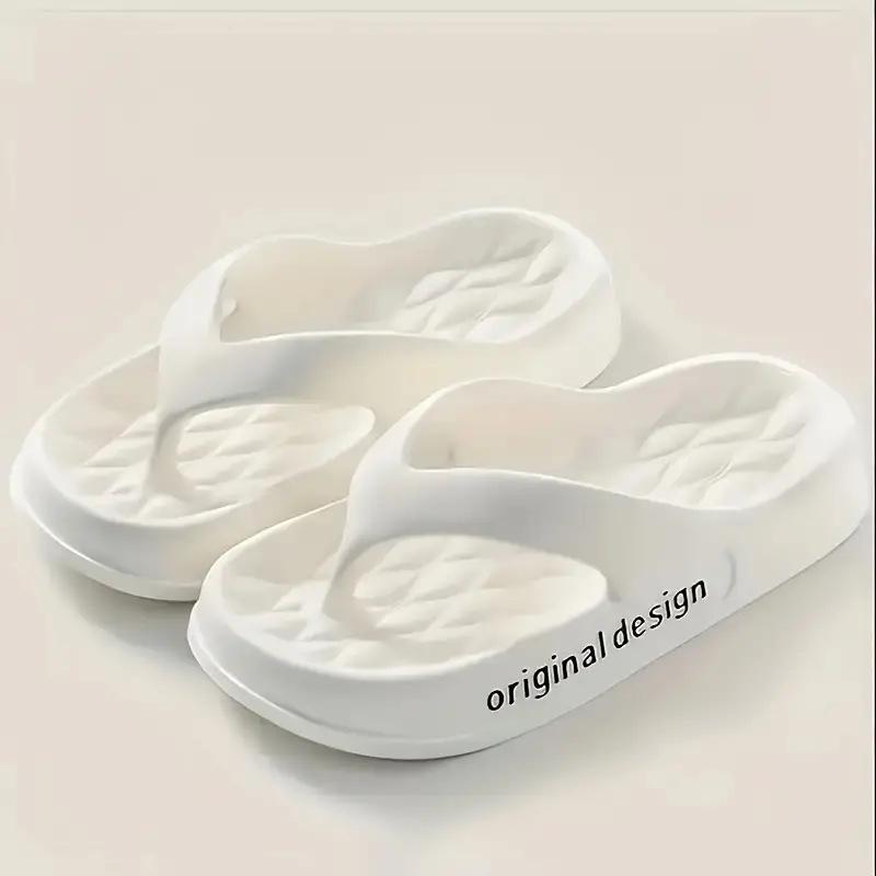 

Women s & Men s Thick-Soled Summer Flip-Flops: Non-Slip, Fashionable Home & Outdoor Slippers for Couples 36-37 белый