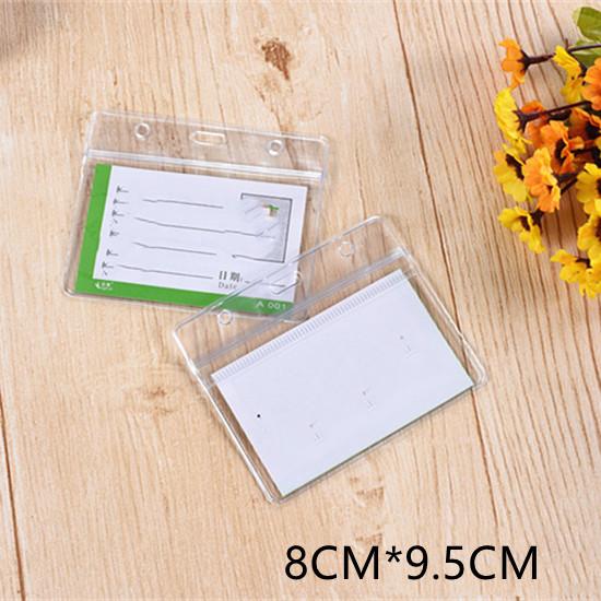 

1 шт., прозрачный держатель для карточек для женщин и мужчин, мягкий ПВХ, водонепроницаемый, для защиты карточек для деловых выставок, офисные принадлежности