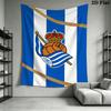 Real Sociedad Wall Tapestry Aesthetic Wall Hanging Printed Fabric Blanket Decorative Tapestries for Bedroom Living Room Home Decor