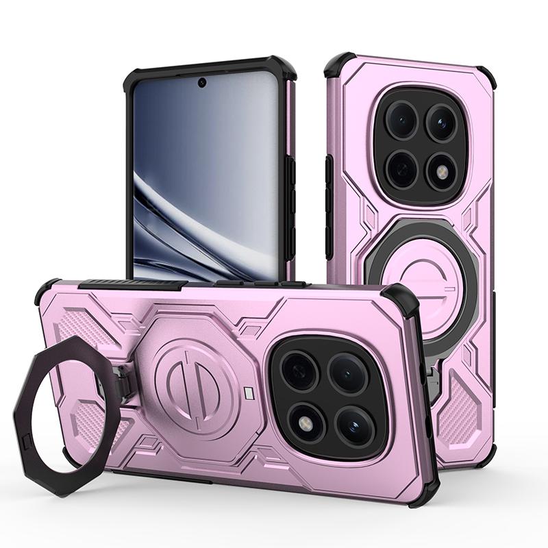 KEYSION Shockproof Magnetic Case for Redmi Note 15 Pro 4G 5G Upright Live Metal Ring Stand Phone Cover for Redmi Note 15 Pro+ 5G