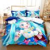 Comforter 3D Anime Kawaii Girls Sora Harewataru Bedding Set Printed With Soft Single Double Queen Super King Size