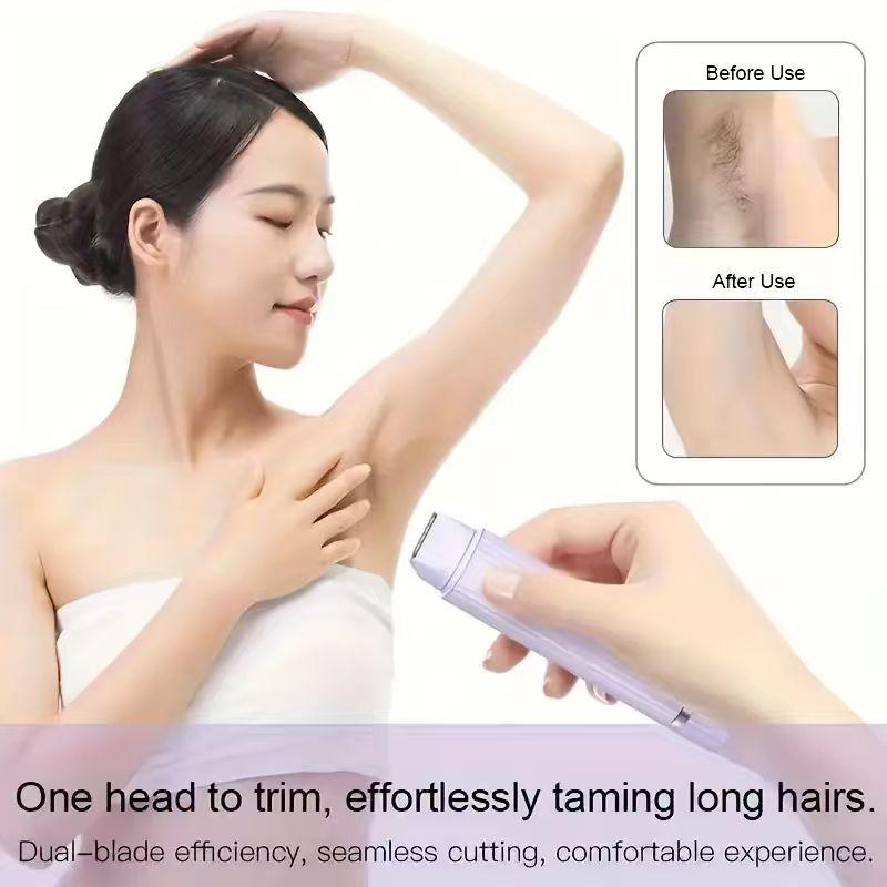 Xiaomi Electric Shaver, Portable Hair Removal Device, Rechargeable Electric Shaver, Painless 2-in-1 Dual Head Shaver