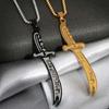 Imam Ali Zolfikar Sword Necklace Pendant Stainless Steel Men'S Amulet Islamic Muslim Jewelry Gift