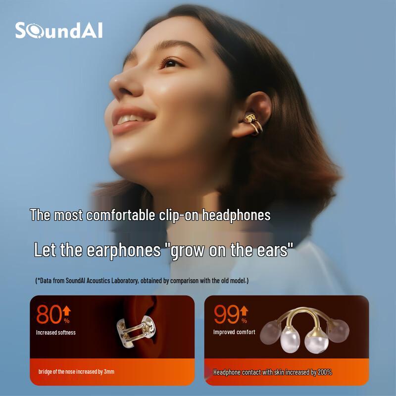 Star Ring AI Ear Clip Translator Earbuds