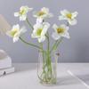 Simulated Tulips Bouquet Realistic Touch PU Petals Fading Vitality Bendable Stems Maintenance-Free Fake Tulips Home Decor