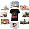 Welcome To The Farm Rooster Print Casual Short Sleeve T-Shirt Pure cotton T-shirt