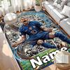Custom Name Personalized Kylian Mbappe Print Carpet, Versatile Home Decor Rug, for Playroom, Apartment, Balcony, Entryway, Hallway Gift