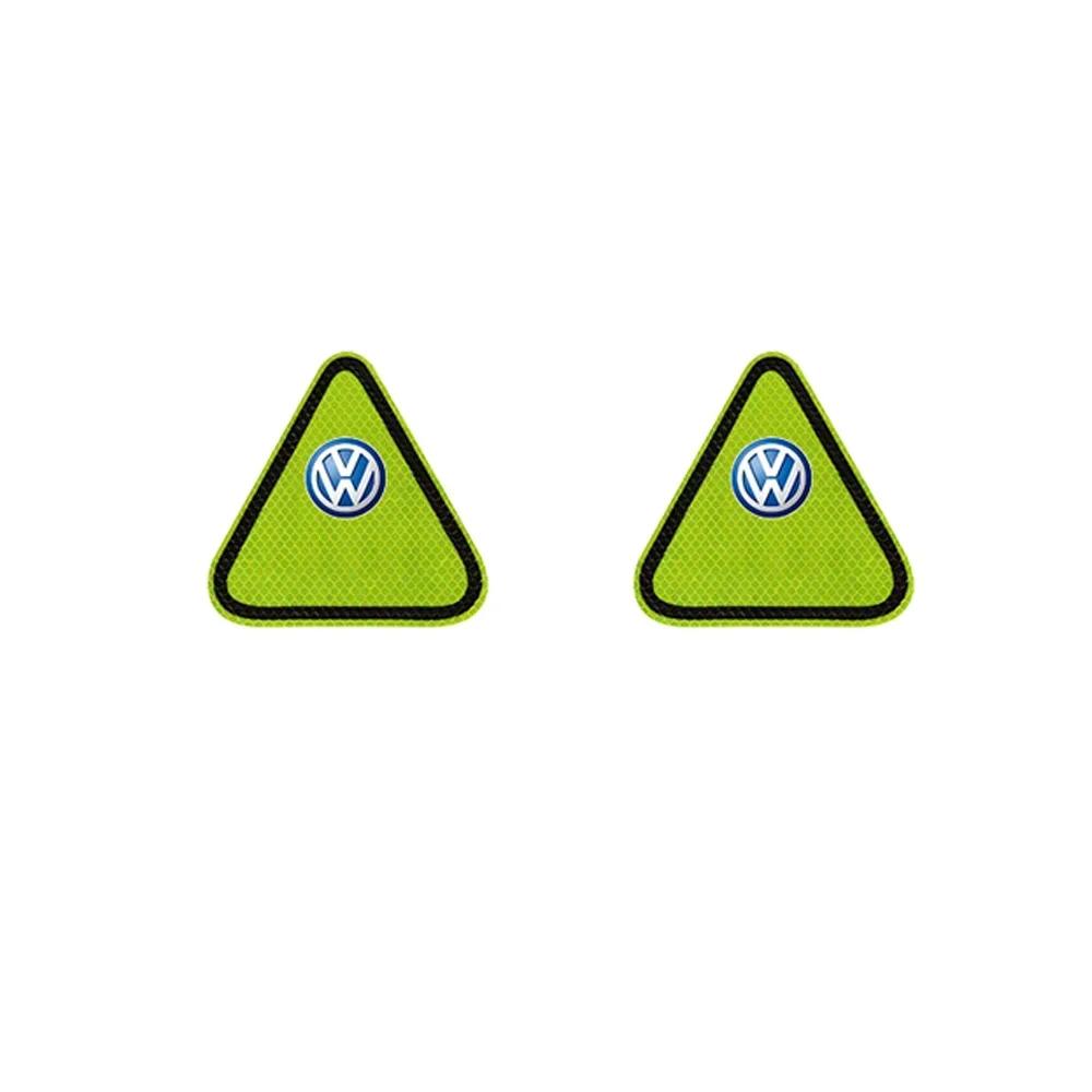 opq1 For VW Golf 8 7 5 6 Passat Polo GTI Tiguan R32 MK4 Rline Car Body Safety Warning Mark Reflective Stickers Auto Styling 1pc/2pcs