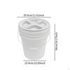18L Bucket Pail with Screw Lid, Multifunction Barrel Food Storage Container for Farming