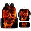 Skull Schoolbag for Primary School Students, Kindergarten New Schoolbag for Boys and Girls, Grades 2345 and 6