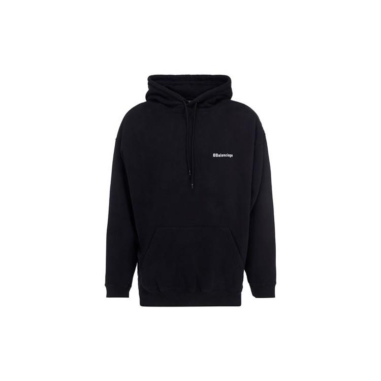 Balenciaga Corporate Logo Popover Hoodie Men`s